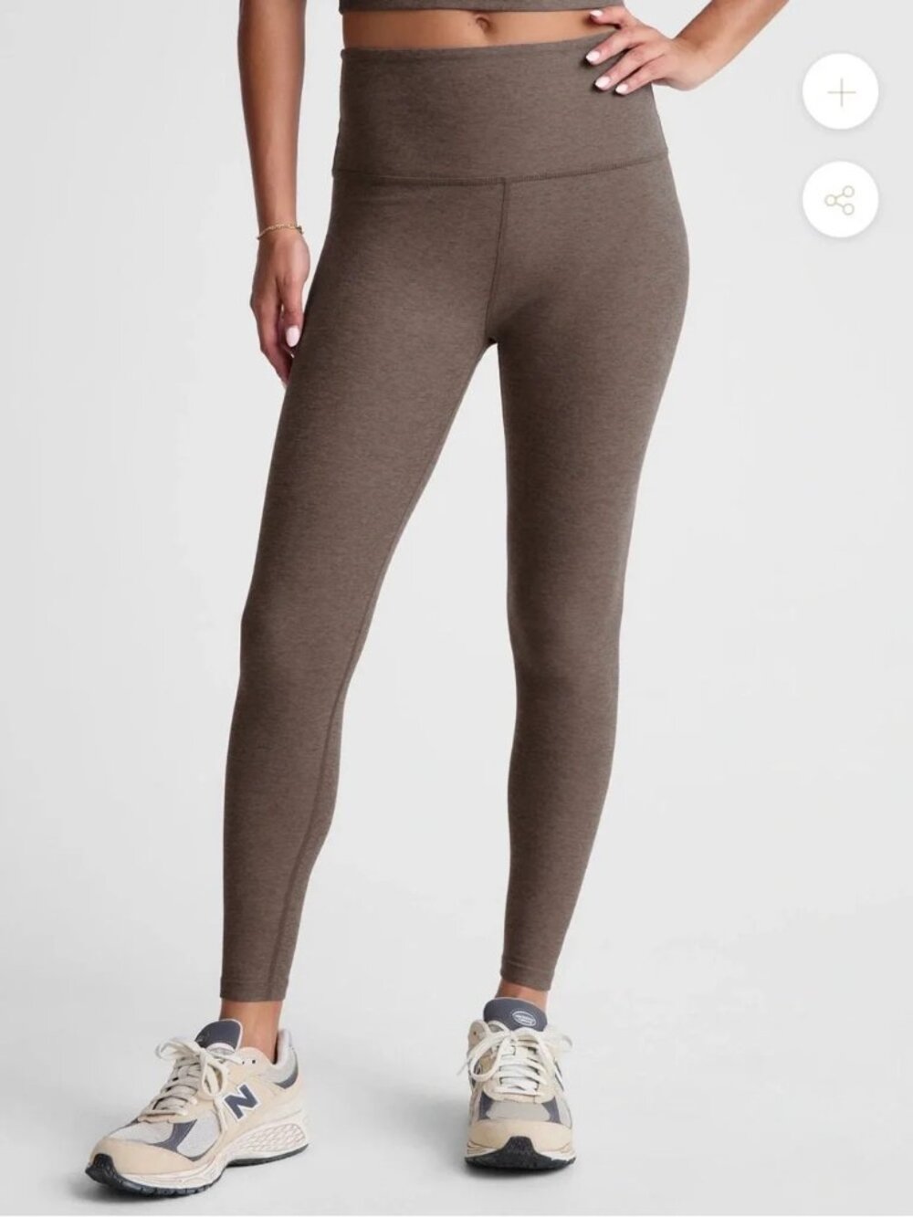 Beyond Yoga Brown Space Dye Caught In The Midi High Rise Leggings